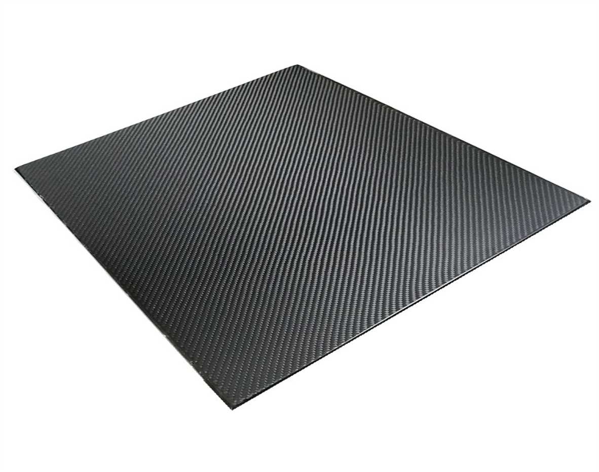 SOFIALXC 3K Carbon Fiber Sheet 100% Carbon Board Laminate Plate for Unmanned Rack CNC Machined Parts Twill Matte Finish ,300mmx600mm,5mm 