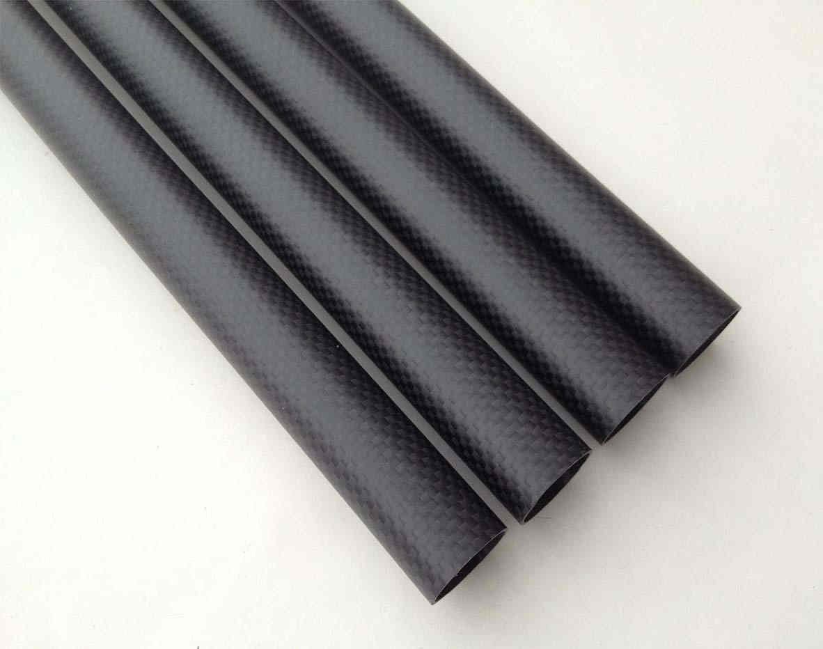 100% 3K Real Carbon Fiber Tubes T300 Carbon Tube Matte Plain carbon fiber Pipe