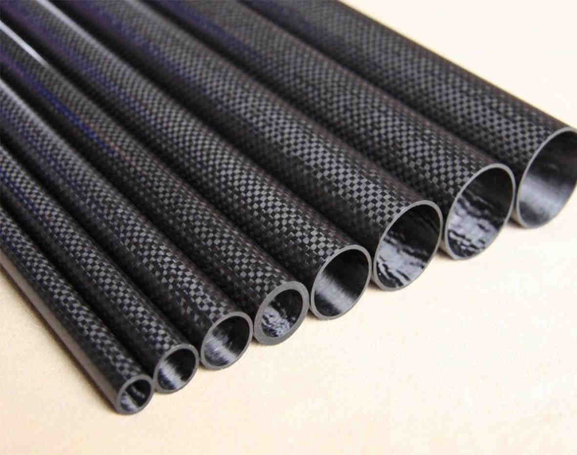 100% 3K Real Carbon Fiber Tubes T300 Carbon Tube Matte Plain carbon fiber Pipe