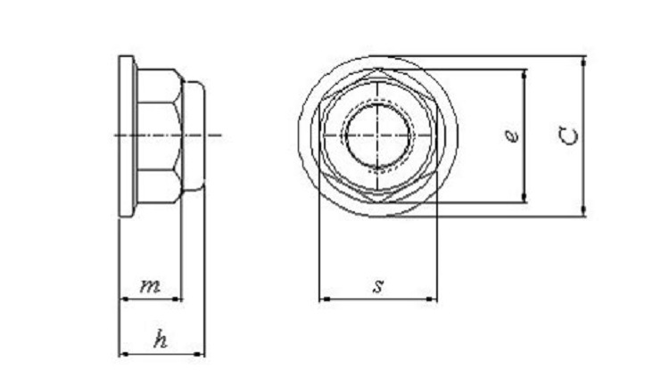 M3 Flange Nylon Self-locking Nut