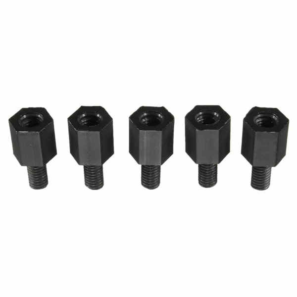 M3 Nylon Screw Black Hex Screw Nut Nylon Standoff for FPV Racing Drone Frame 10mm