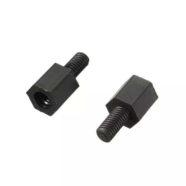 M3 Nylon Spacers Black Hex Screw Nut Nylon Standoff 6mm for Drone Frame