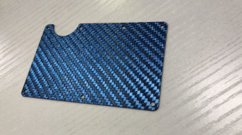 Blue Carbon Fiber Money Clip