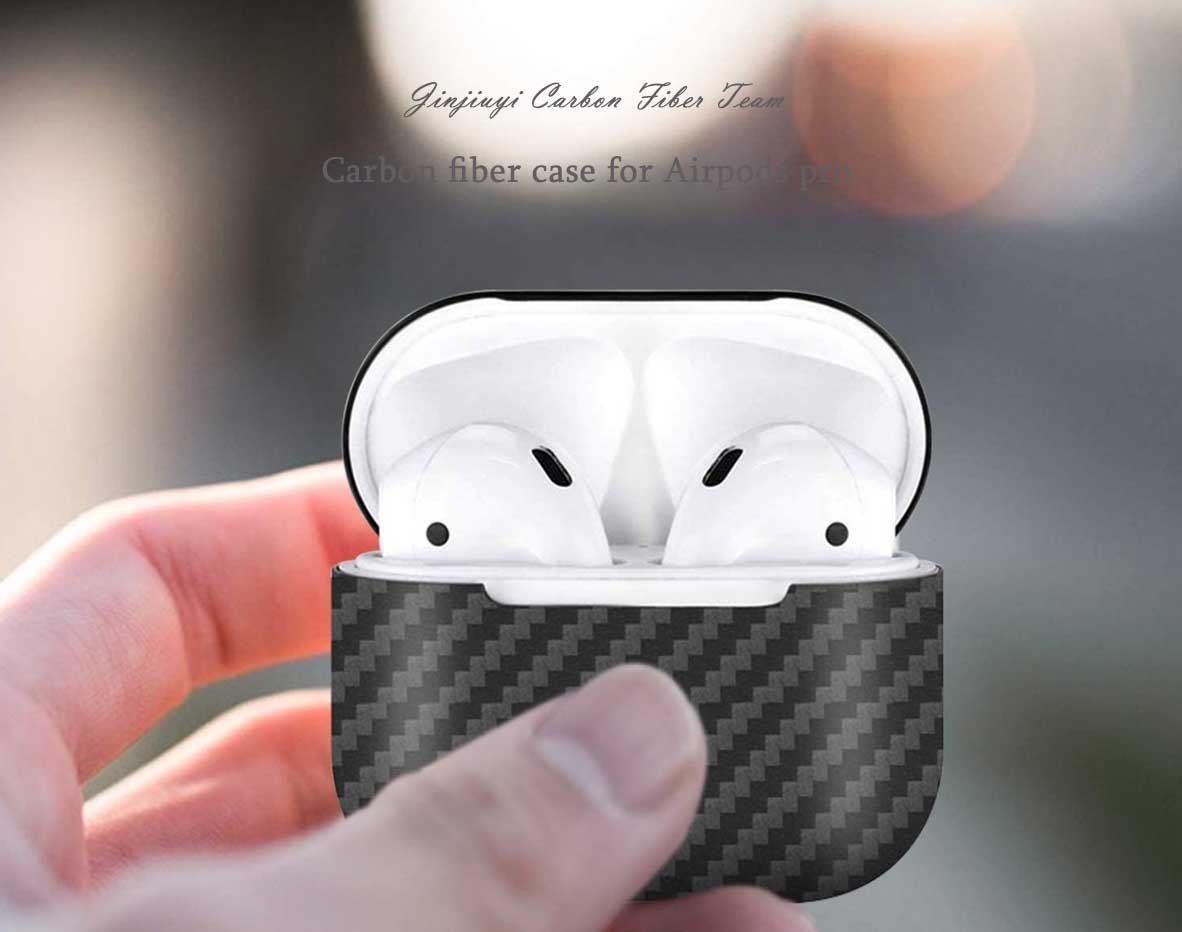 2020 Best Airpods Pro carbon fiber case matte carbon