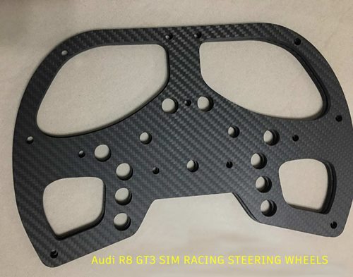 Audi R8 SIM Racing Steering Wheel 3K Carbon Fiber Plate