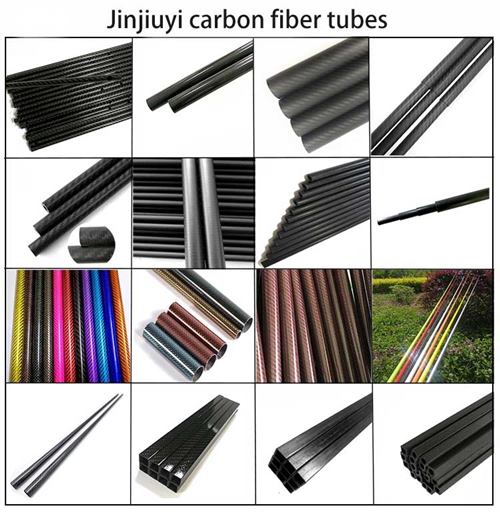 3K Twill Carbon Fiber Round Tube Roll Wrapped Tubing