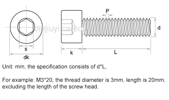 7075 Aluminum Hex Socket Head Cap Screw DIN912