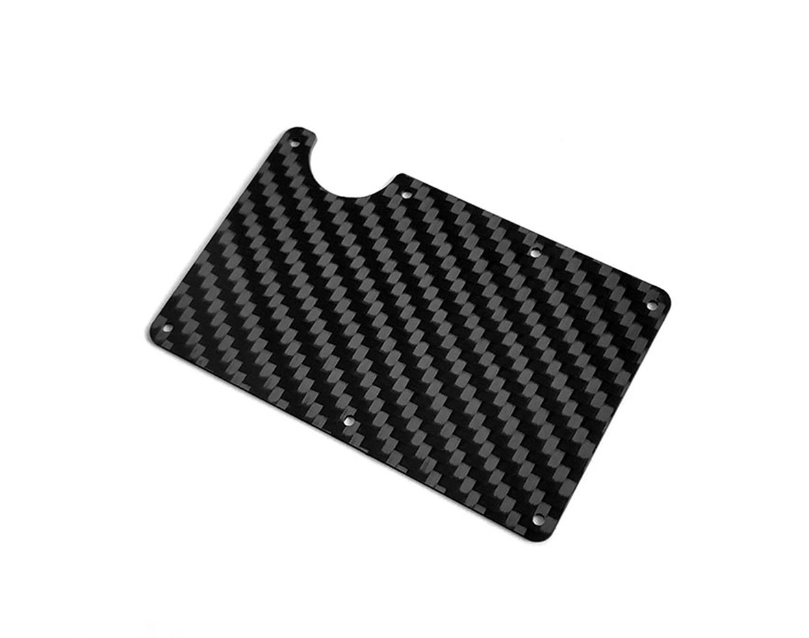 Carbon Fiber Wallet Money Clip And Card Holder