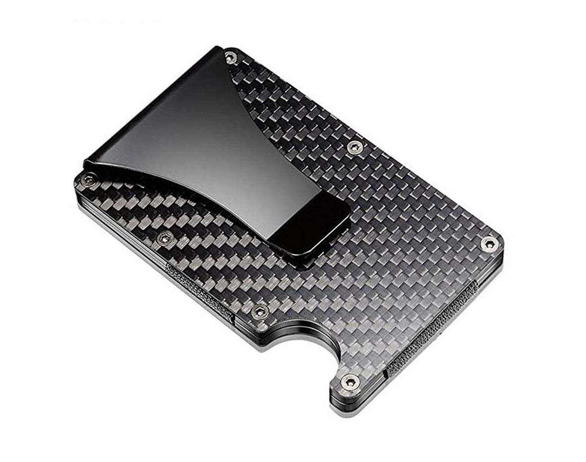 Carbon Fiber Wallet Money Clip And Card Holder