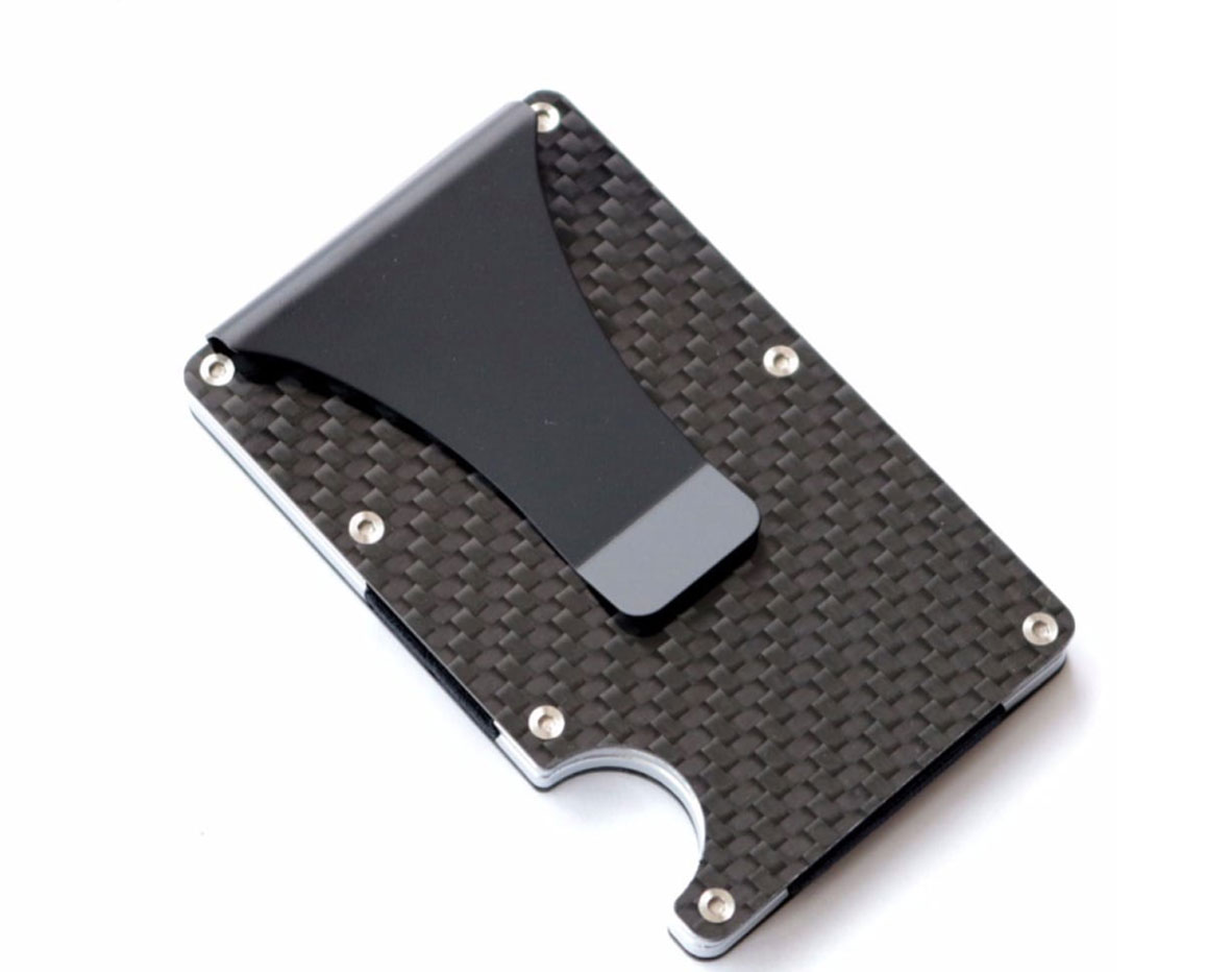 Carbon Fiber Wallet Money Clip And Card Holder