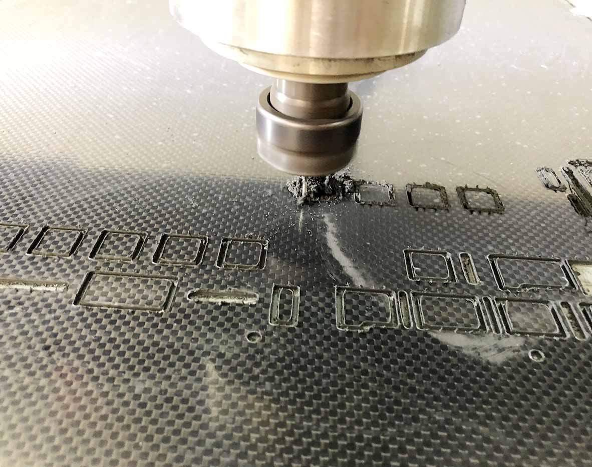 Carbon Fiber Keyboard CNC Cutting