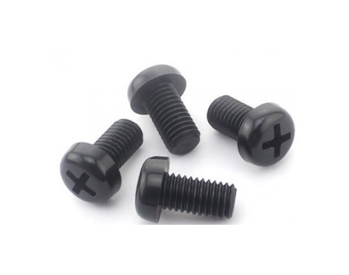 M3 Nylon Screw Bolt Black Round Phillips Screw Nut Nylon PCB Screws