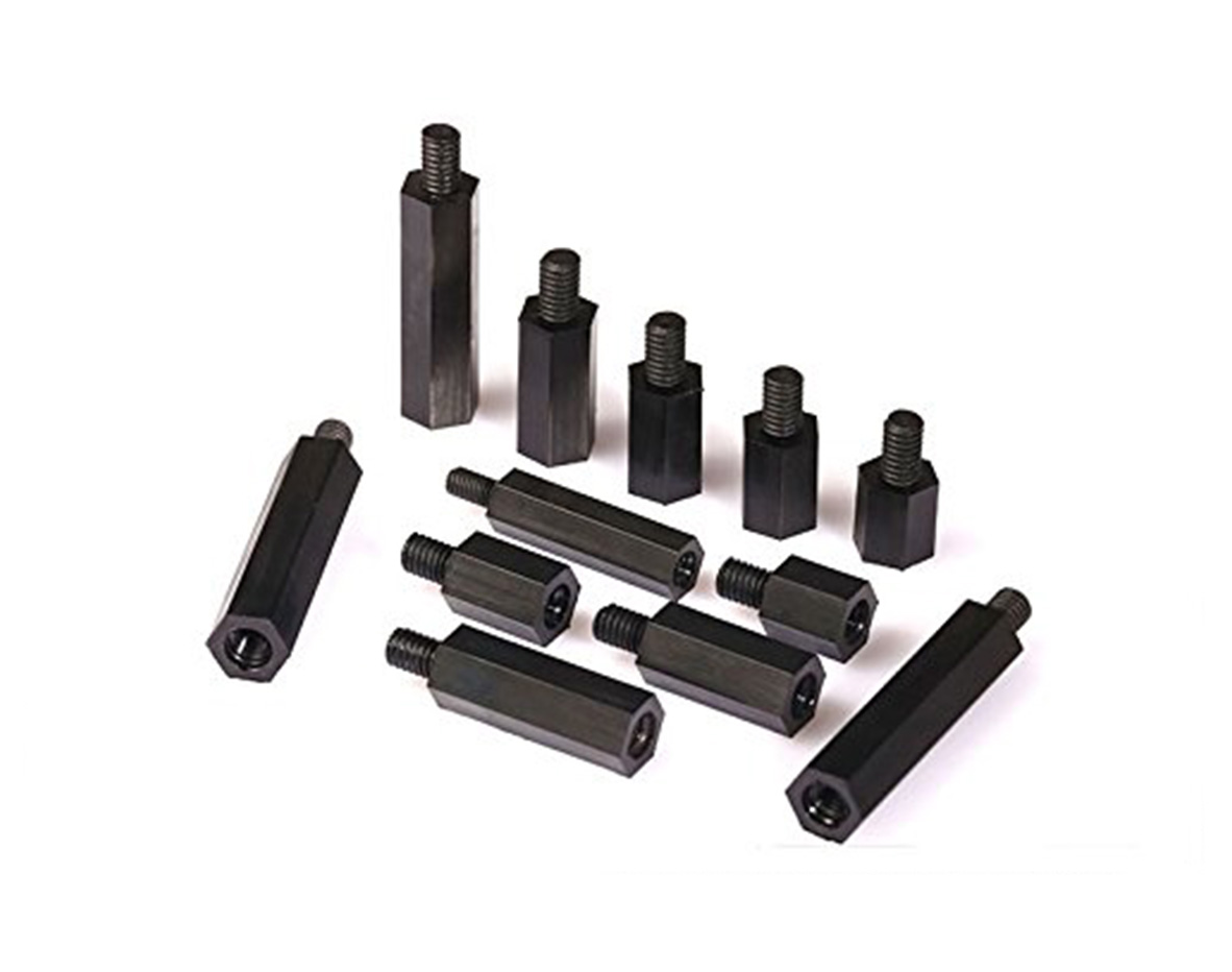 M3 Nylon Standoffs Hex Hexagonal Female Thread PCB Standoff Spacers Black