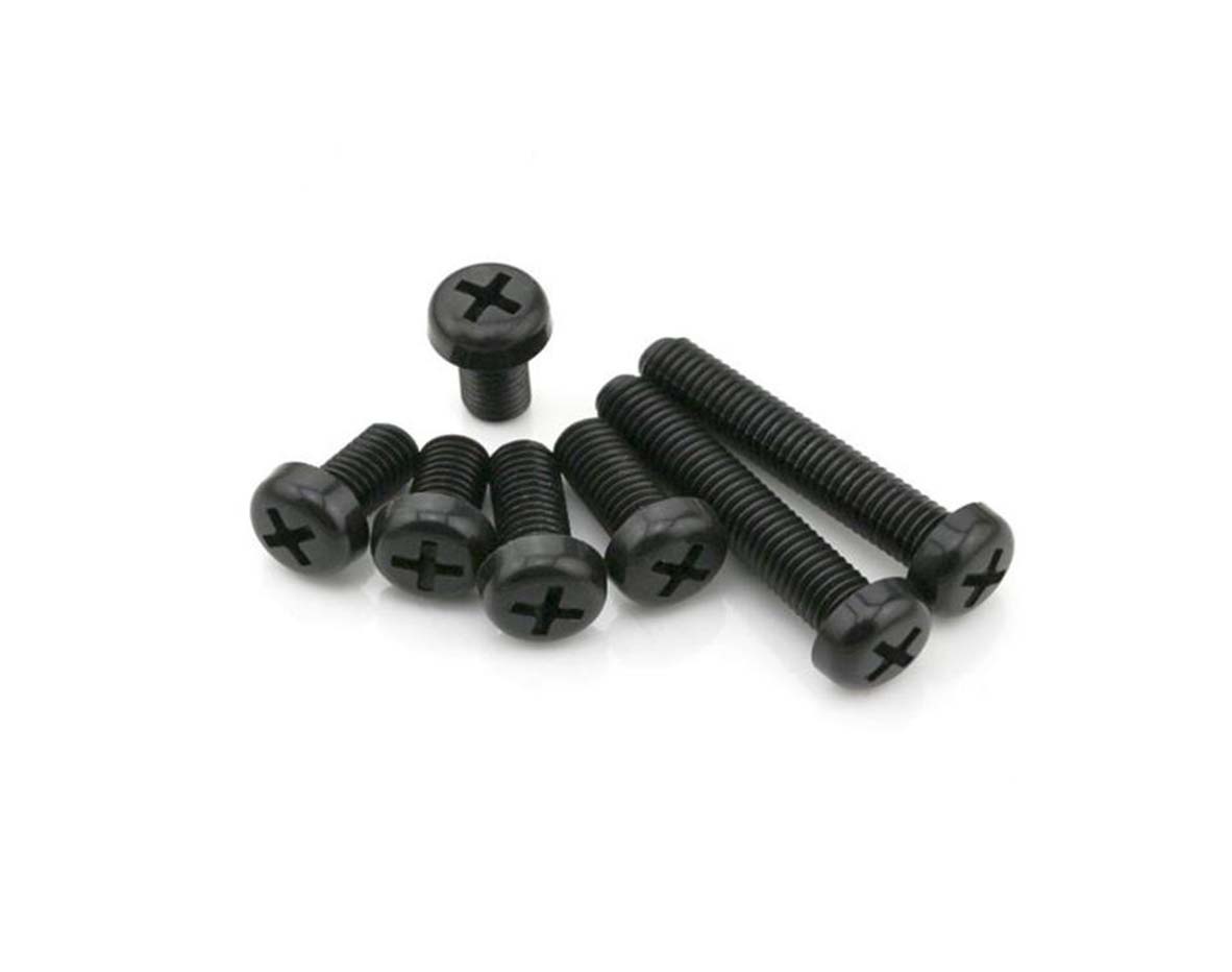 M3 Nylon Screw Bolt Black Round Phillips Screw Nut Nylon PCB Screws