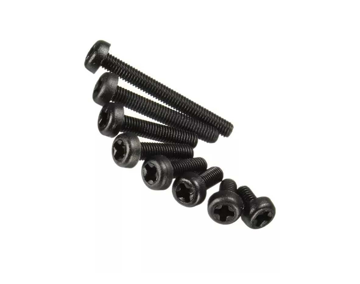 M3 Nylon Screw Bolt Black Round Phillips Screw Nut Nylon PCB Screws