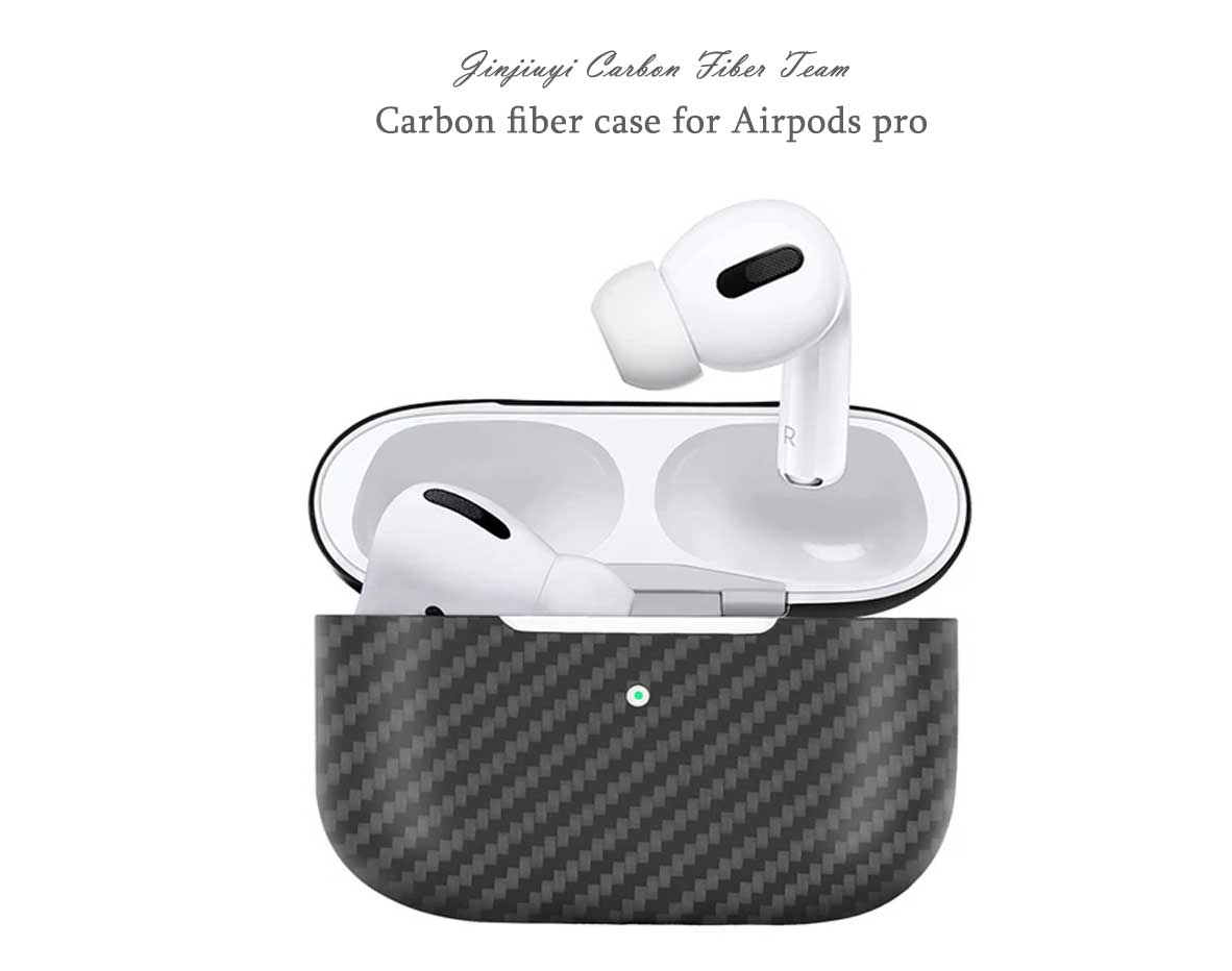 2020 Best Airpods Pro carbon fiber case matte carbon