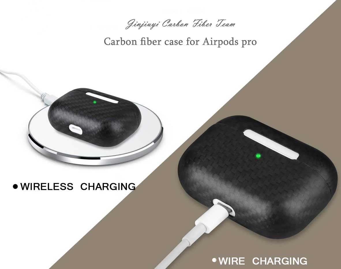 2020 Best Airpods Pro carbon fiber case matte carbon