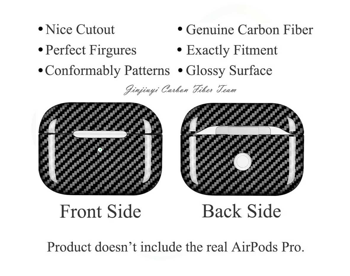 2020 Best Airpods Pro carbon fiber case glossy carbon