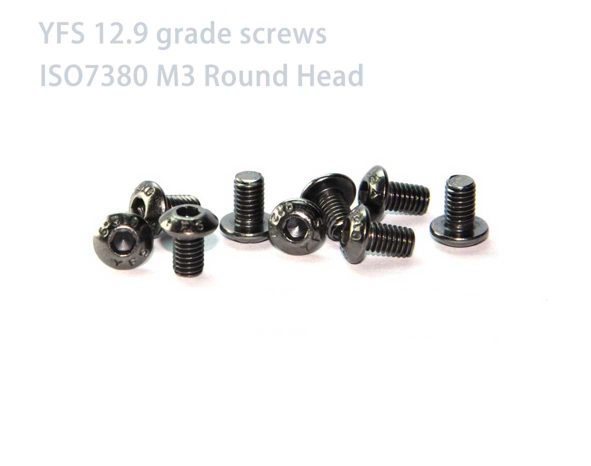 YFS 12.9 Grade Screw ISO7380 M3 Round Head Hex Socket Screw