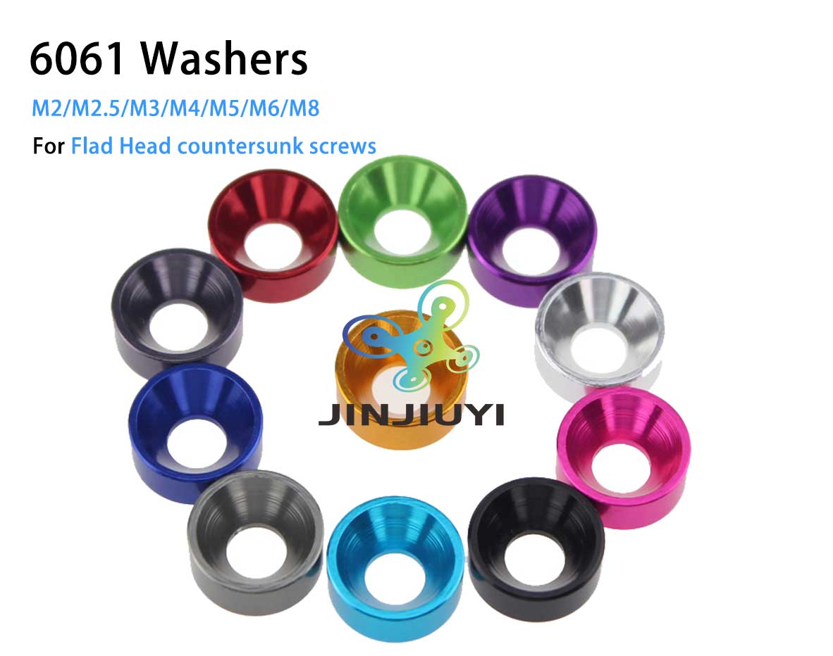 Colorful Aluminum Countersunk Washer for Countersunk Flat Head screws