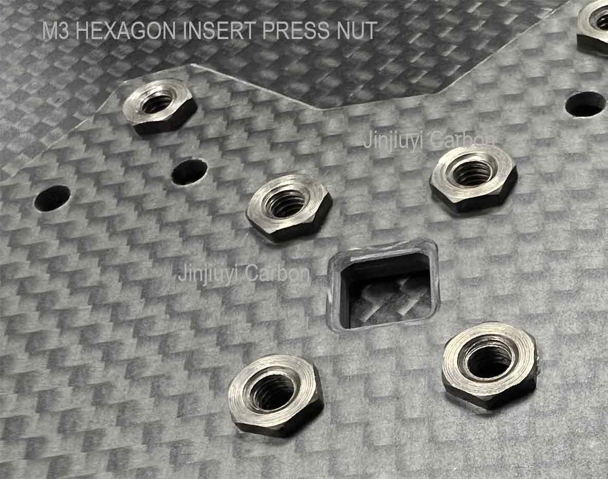 M3 Hexagon Knurled Press Nut