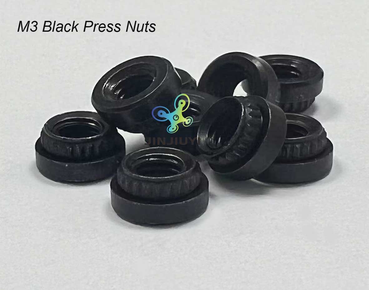 Black M3 Press Nuts