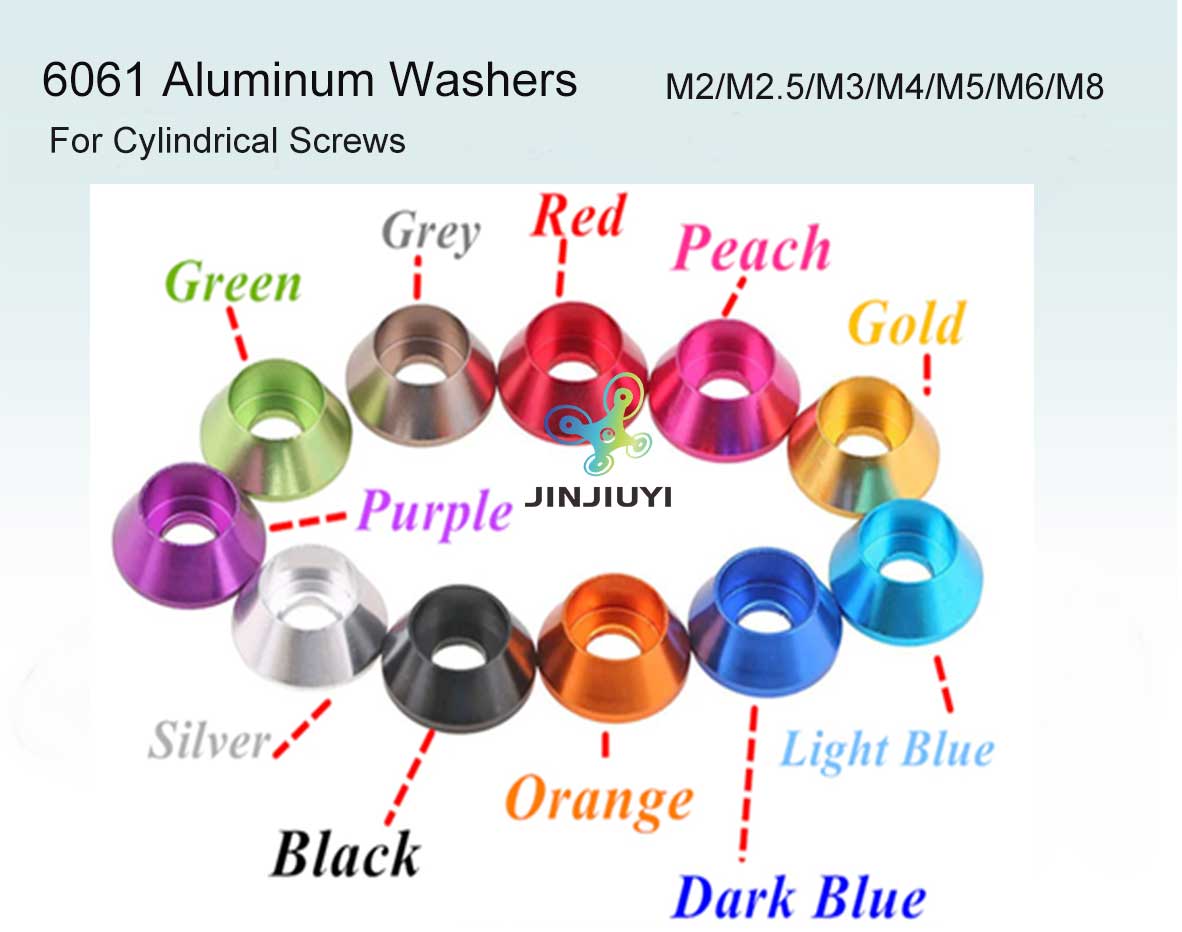 Aluminum Washer For Socket Head Cap Screw M2 M2.5 M3 M4 M5 M6 M8