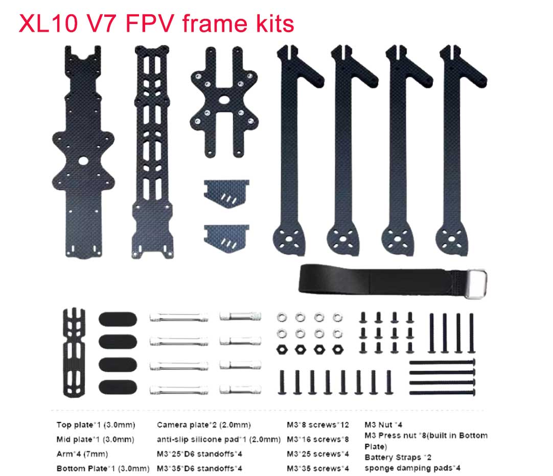 XL10 V7 FPV Drone Frame Factory Supply