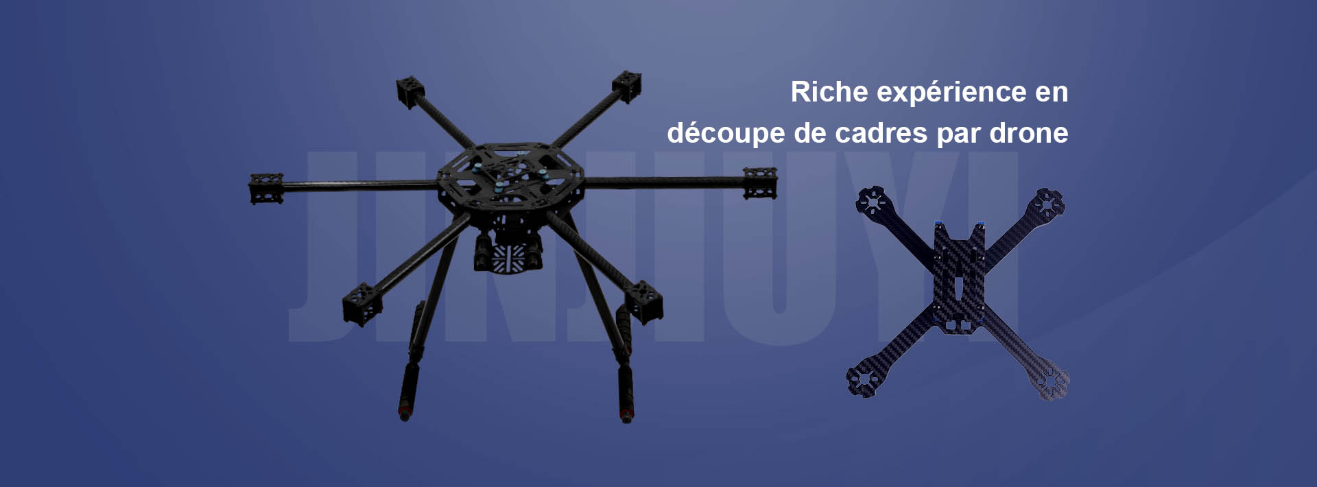 Châssis de drone en fibre de carbone